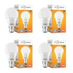 wipro 10W B22 LED Cool Day White Bulb, Pack of 4 (Garnet)