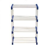 Plexus enterprises 4 LAYER PVC PIPEchappal stand & slippers stand for home collapsible Metal Collapsible Shoe Stand(Multicolor, 4 Shelves, DIY(Do-It-Yourself))