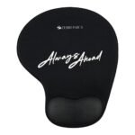 ZEBRONICS MSP-X6 Mouse Pad, Speed & Precision Operation, Ultra-Smooth Fabric Surface + Memory Jel Wrist Rest, Optimised for All Mouse Sensors, Anti Slip Rubber Base (Black)