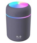 SELLER ZONE Humidifiers With Colorful Light For Room, Bedroom, Office, Car (Gray), 300 Ml