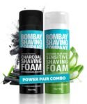 Bombay Shaving Company Charcoal & Sensitive Shaving Foam Combo | Charcoal Shaving Foam, Sensitive Shaving Foam For Men | Shaving Cream for Men offers | All Skin Type Saving Cream Best