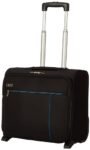 VIP Alfa 44Cm Polyester 2W Black Business Overnighter Trolley Bag with Spinner Wheels, Extra Small
