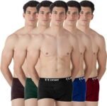 T.T. Mens Desire Fashion Trunk Trunks Pack of 5 Multicolor