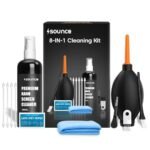 Sounce Professional 8-in-1 Cleaning Kit for Laptop, Tablet, Smartphone, Camera, Earbuds – Includes 100ml Cleaning Solution, Air Blower, Cotton Swabs, Suede Plush, Microfiber Cloth
