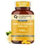 Carbamide Forte Triple Strength Fish Oil 1400mg with Omega 3 900mg for Men & Women -Softgel Capsules 60 Count