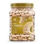 GreenFinity Premium Cashew Nuts 500g – Grade – W320, Crunchy & Unsalted Whole Cashews | Rich in Protein & Fiber | Freshly Packed in Airtight Jar | Healthy Vegan Snack.