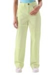 The Souled Store Solids: Periwinkle (Straight Fit) Women Pants Green Pants Trousers Jeans Chinos Joggers Cargo Sweatpants Track Bottoms Slim Fit Straight Leg Stretchable Comfortable Casual Formal