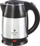 Singer Aroma 1.8-Liter Electric Kettle (Silver/Black)