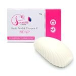 SAUNDRIK Kojic Acid & Vitamin C Soap with Vitamin C & Glycerine | Hydrates & Nourishes Skin | Brightens & Evens Skin Tone | Gentle Formula for Daily Use | For Face & Body