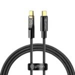 pTron Solero 80W Type-C Fast Charging USB Cable, Compatible With Samsung, OnePlus, Oppo, Vivo, Xiaomi & Other Devices, Unbreakable Nylon Braid & 480Mbps Data Sync Speed (1M, Black)