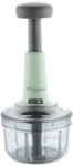 Floraware Round Food Chopper Steel Large Manual Hand-Press Vegetable Chopper Mixer Cutter to Cut Onion, Salad, Tomato, Potato (Pista, 600ML)