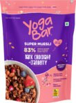 Yogabar Muesli Dark Chocolate&Cranberry 700g, Breakfast Cereal with Nuts & Seeds Pouch(700 g)