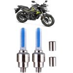 Kandid Bike Tyre LED Light with Motion Sensor Honda Cb Hornet 160R (Set of 2), Silver