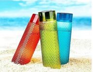Filox Plastic Water Bottles Set for Fridge 1 Litre | Unbreakable Bubble Design Water Bottle for Home, School, Office, Kids | Lightweight Water Bottle Set of 3 – 1000 ml