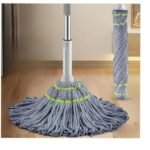 NJK Self Wringing Squeeze ||Twist Mop|| Microfiber|| Twisting Mop|| Extendable Stainless Steel Handle|| Reusable||Home|| Office|| Shop|| Factory|| Hospital|| Self-Wringing Twist Mops.-VL-997