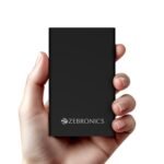 ZEBRONICS EnergiTank 10MR1, Metal Power Bank, 10000 mAh, 22.5W Super Fast Charging PD 3.0 (PPS), Sleek & Stylish, Type C & USB Port, LED Indicator, for iPhone, Android, Tablets, Airpods (Midnight)