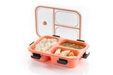 OLMARTT KITCHENWARE Lunch Box for Office Men and Lunch Box for Kids, Microwave Safe Lunch Boxes (Pack of 1, Multicolor, Plastic)