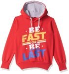 T2F Boy’s Cotton Hooded Neck Sweat shirt (BYS-SS-05_Multicolor_3-4 Years_Red_3 Years-4 Years)