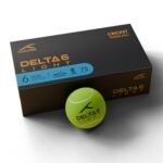 Hundred Cotton Delta 6 Light Cricket Tennis Balls | Bounce Consistency | Comfort Grip | Pressurized Core | 75 Grams | Yellow | Pack of 6