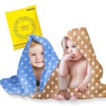 MY NEWBORN by 10CLUB 3-in-1 Hooded Baby Blanket Wrappers – Set of 2 | All Season Soft Swaddle | Baby Blankets Newborn 0-2years | Baby Swaddle wrap for New Born