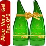 Newish 99% Pure Aloe Vera Gel for Face, Skin & Hair – 130ml (Pack of 2) Ultimate Gel For Glowing Skin | For Both Men and Women