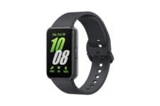 Samsung Galaxy Fit3 Light and Sleek Fitness Band, 13 Days Battery, 100+ Exercises and Sleep Tracking, Dark Gray (Black)