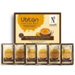 NutriGlow NATURAL’S Ubtan Facial Kit For Glowing Skin, Tan Removal With Haldi & Chandan, 60gm