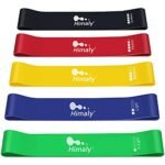 Resistance Bands Loop Exercise Bands Set with 5 Different Resistance Levels Elastic Bands for Training,Yoga, Set of 5 Pcs