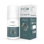 Vyom India Pain Relief Oil Roll On, Relief in Joint, Muscle, Knee, Back, Neck, Shoulder Pain, Ayurvedic Advanced Researced Plant-based Ingredients, Herbal, Instant Pain Relief Oil – 50 ML