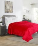 Dream Living Premium Flannel Double Bed Winter Blanket | Winter Bedsheet AC Blanket |Reversible Lightweight 300 TC Cozy Soft for Bed, Sofa, Couch, Travel & Camping| 220X230 Cm – Maroon