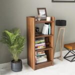 HOMEEASY 3 Layer Engineered Wood Multipurpose Rack, Open Bookshelf, Storage Organizer Stand BS-1(90x33x24cm) Brown