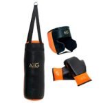 AXG New Goal Punch Filled Kids Boxing Set Suitable for 3 to 10 Years Childrens Boxing Kit