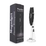 Mogadget Handheld Milk Frother with Stand, Battery-Operated Electric Drink Mixer for Coffee, Cappuccino, Latte, Matcha, and Hot Chocolate (Premium Double Whisk)