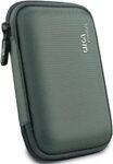 Gizga essentials 2.5 Inch External Hard Drive Case| 1680D Ballistic Nylon, Eggcrate EVA Foam, Shockproof, Water-Resistant Bag for HDD/SSD | Earphones, Chargers, Cable, Gadget Organizer Pouch (Grey)