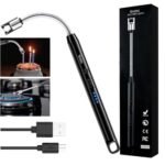 Electric Gas Lighter for Kitchen | USB Rechargeable Arc with Flexible Neck | Windproof & Flameless | Safe for Stove, Candle, BBQ | 400 Uses per Charge