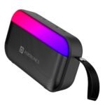 Portronics Plugs 2 8W Portable Bluetooth Speaker with Inbuilt Mic, Dynamic RGB Lights, Bluetooth 5.3V, USB Drive Port, SD Card Port, IPX5 Water Resistant, Integrated Controls, Type C Charging(Black)
