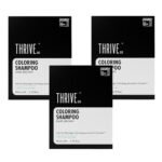 ThriveCo Coloring Shampoo with Hyaplex™ | Dark Brown | Easy Application | Rich, Shiny Color | At-Home Hair Coloring Solution | 80 gm (Pack of 3)