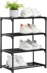 Homdox Shoe Rack, 4 Tier Foldable Open Book Shelf, Book Shelve, Shoe Rack, Shoes Storage Rack for Home Shoe Stand Shelf (4 Tier)