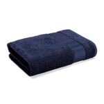 Wakefit Towels for Bath, Towels for Bath Large Size | 500 GSM | Bath Towel for Men/Women, Bathing Towel, Towels for Bath Women/Men, Terry 100% Cotton 1 Piece (Navy Blue)