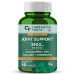 Carbamide Forte Glucosamine Tablets – Joint Support Supplement with Collagen & Glucosamine Chondroitin MSM | Joint Cartilage Support & Muscle Health | Joint Pain Tablets – 90