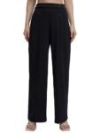 Tokyo Talkies Women’s Flared Pants (PTTR000016_Navy_L)