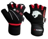 Kobo WTG-08 Weight Lifting Gym Gloves (Imported) (Red) (Medium)