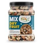 HighFresh 100% Natural and Premium Healthy Mix Dry Fruits and Nuts 500 GM | Healthy for Every Occasion Dry Fruits Nuts | Almonds | Cashew | Kishmish | Apricot | Black Raisins | Dried Kiwi