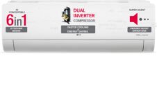 LG AI Convertible 6-in-1 Cooling 2024 Model 1.5 Ton 5 Star Split Dual Inverter 4 Way Swing, HD Filter with Anti-Virus Protection,VIRAAT Mode & ADC Sensor AC – White(TS-Q19YNZE1, Copper Condenser)