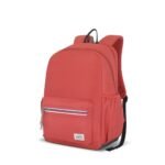 American Tourister Carter, 28L Volume College and Office 4 Compartment Laptop Backpack with Front Organizer and Spacious Interiors for Unisex – Coral Red