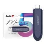 Carlinkit MINI SE PRO Wireless Adapter for OEM Wired CarPlay & OEM Wired Android Auto, Compatible with iOS 10 & Android 10 and Above, Fast Connection, No Latency – Deep Blue