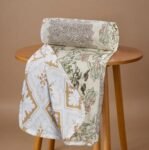 BSB HOME All-Season AC Dohar for Double Bed | 100% Microfiber | Lightweight Breathable Reversible 2 Layer Dohar Blanket for Summer & Air-Conditioned Rooms – Floral Prints, White and Beige