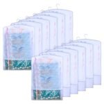 Kuber Industries Non-Woven Saree Covers with Small Transparent view | Brush Painting Pattern | Pack of 12 | Gray