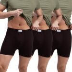 Amul Comfy (Pack of 4 Cotton Solid Coffee Brown Trunk for Men