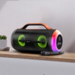 PTron Fusion Octane with 40W Pristine Sound, Karaoke Mic, RGB Lights & 6Hrs Playback 40 W Bluetooth Party Speaker(Black, 2.0 Channel)